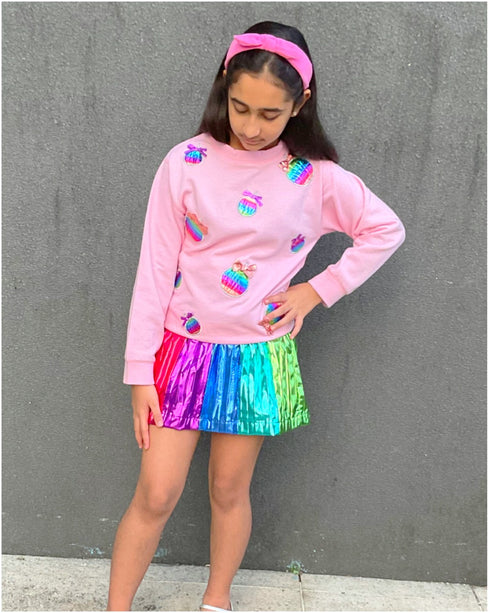 Ornaments Sweatshirt + Skort